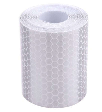 Car Motorcycles Reflective Material Tape Sticker  Safety Warning Tape Reflective Film(White)