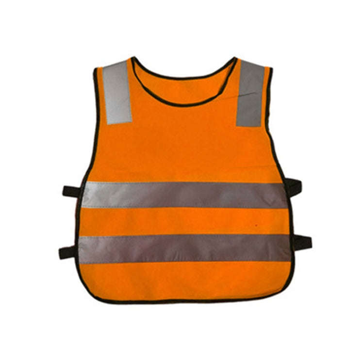 Safety Kids Reflective Stripes Clothing Children Reflective Vest(Orange)