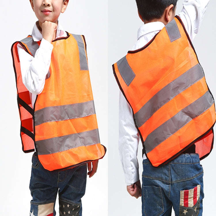 Safety Kids Reflective Stripes Clothing Children Reflective Vest(Blue)
