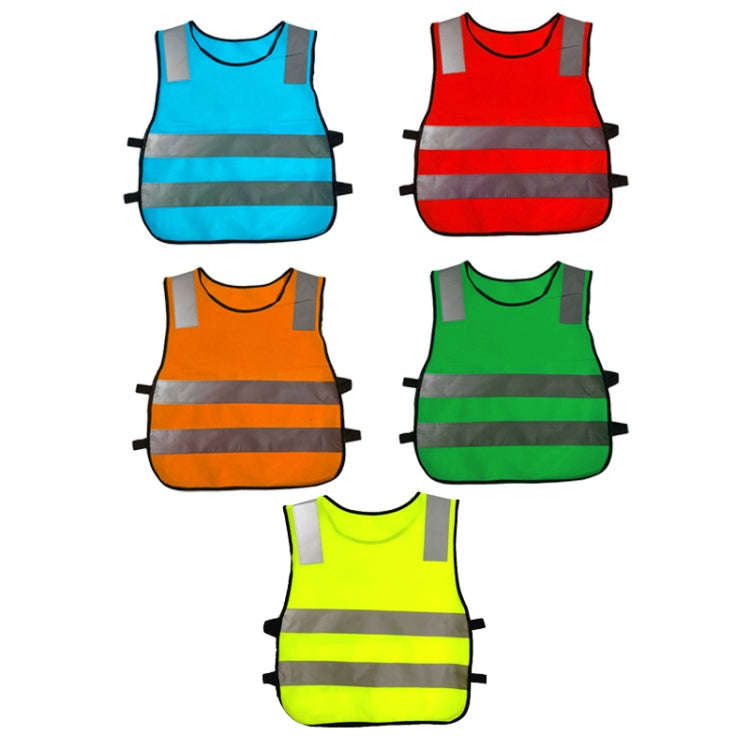 Safety Kids Reflective Stripes Clothing Children Reflective Vest(Blue)