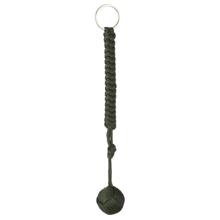 Outdoor Security Protection Black Monkey Fist Steel Ball Bearing Self Defense Lanyard Survival Ke...