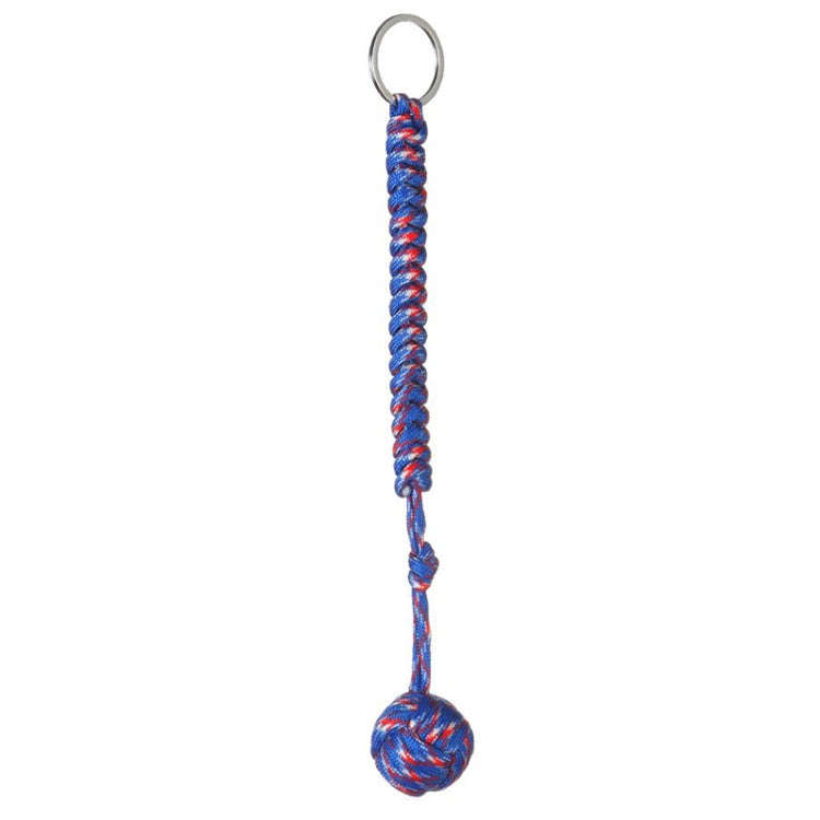 Outdoor Security Protection Black Monkey Fist Steel Ball Bearing Self Defense Lanyard Survival Ke...