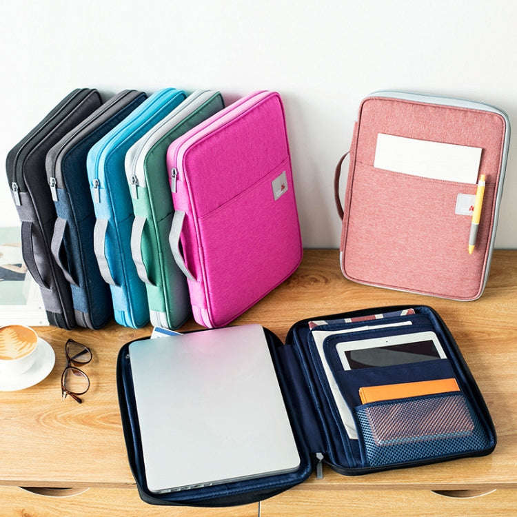 Multi-functional A4 Document Bags Portable Waterproof Oxford Cloth Storage Bag for NotebooksSi...