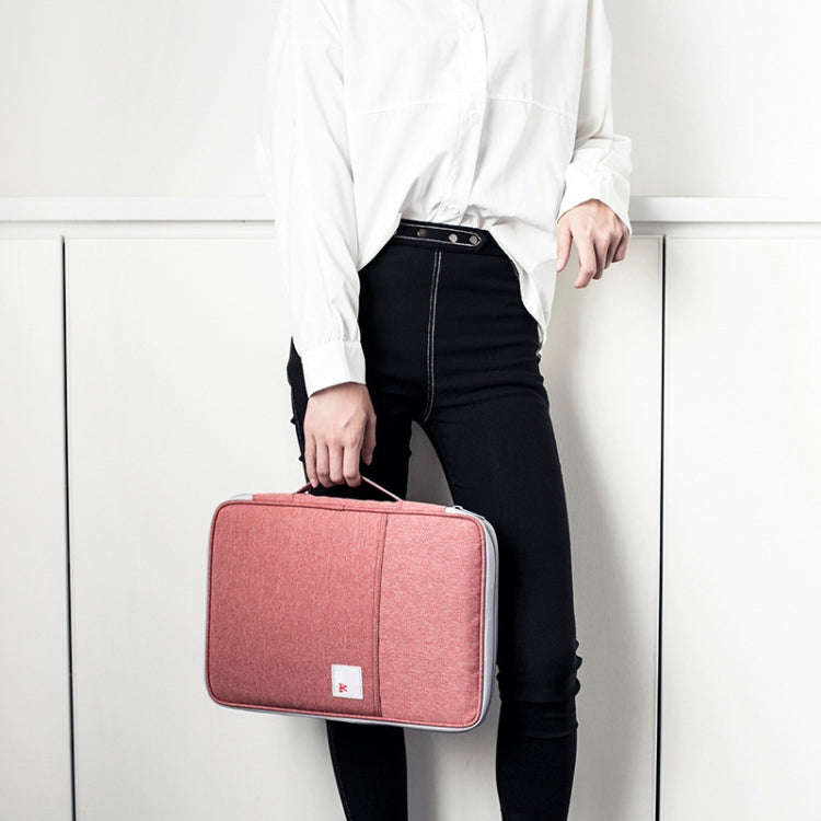 Multi-functional A4 Document Bags Portable Waterproof Oxford Cloth Storage Bag for NotebooksSi...