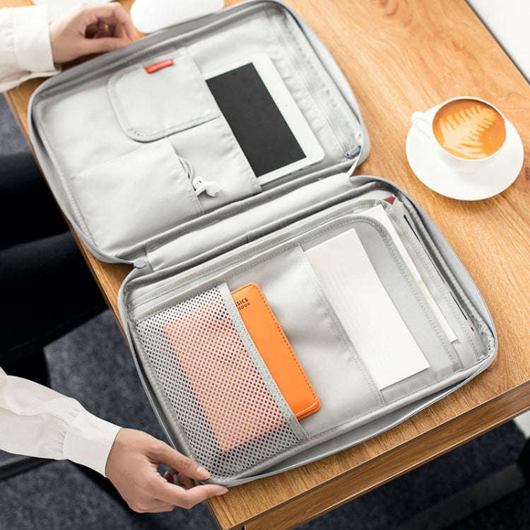 Multi-functional A4 Document Bags Portable Waterproof Oxford Cloth Storage Bag for NotebooksSi...