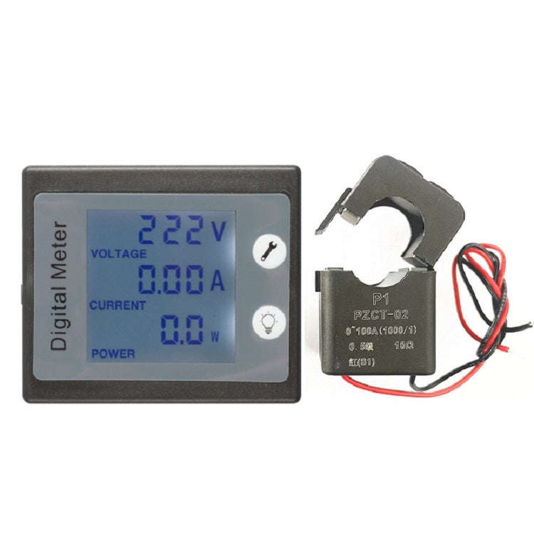 peacefair PZEM-011 AC Digital Display Multi-function Voltage and Current Meter Electrician Instru...