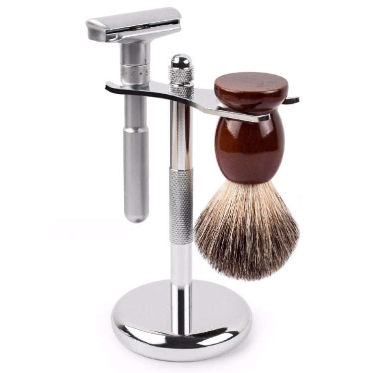 Adjustable Safety Razor Double Edge Classic Mens Shaving Hair Removal Shaver with 5 Blades(Silver...