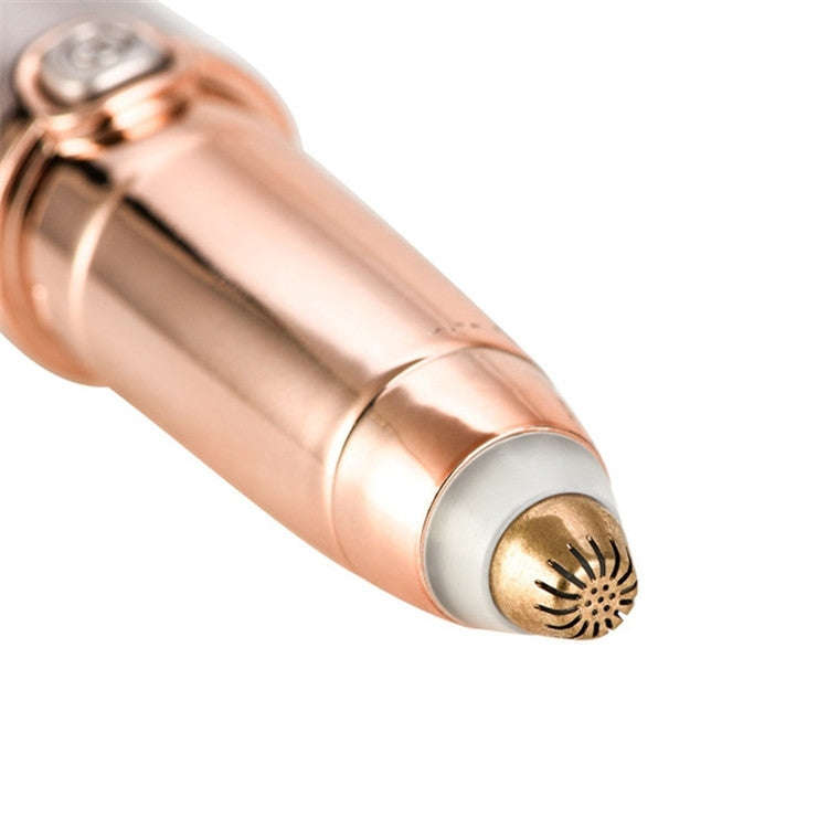 Push Button Electric Eyebrow Trimmer Automatic Hair Removal Device(Rose Gold)