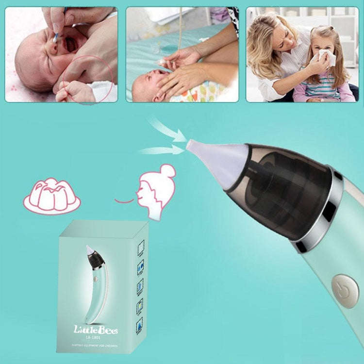 Baby Nasal Aspirator Electric Safe Hygienic Nose Cleaner With 2 Sizes Of Nose Tips And Oral Snot ...