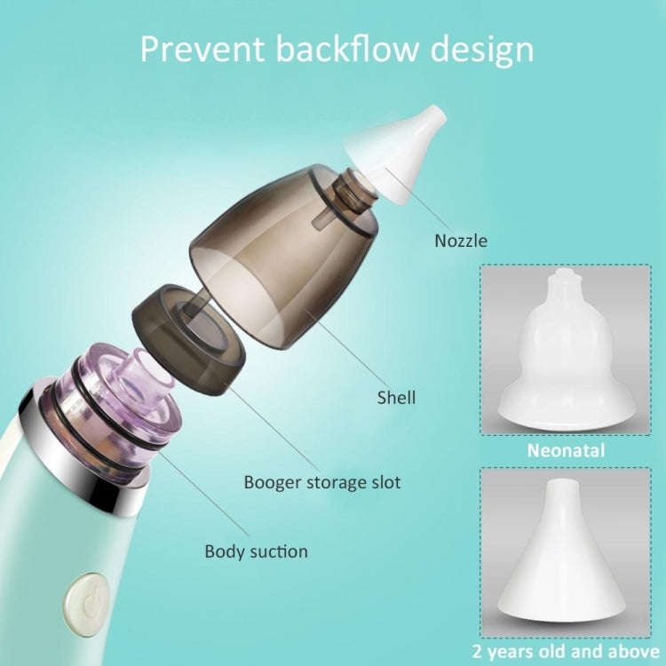 Baby Nasal Aspirator Electric Safe Hygienic Nose Cleaner With 2 Sizes Of Nose Tips And Oral Snot ...