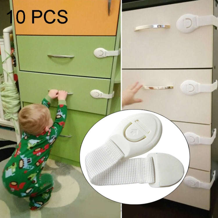 10 PCS/Lot Child Lock Protection Of Children Locking Doors For Children Safety Kids Plastic Lock(...