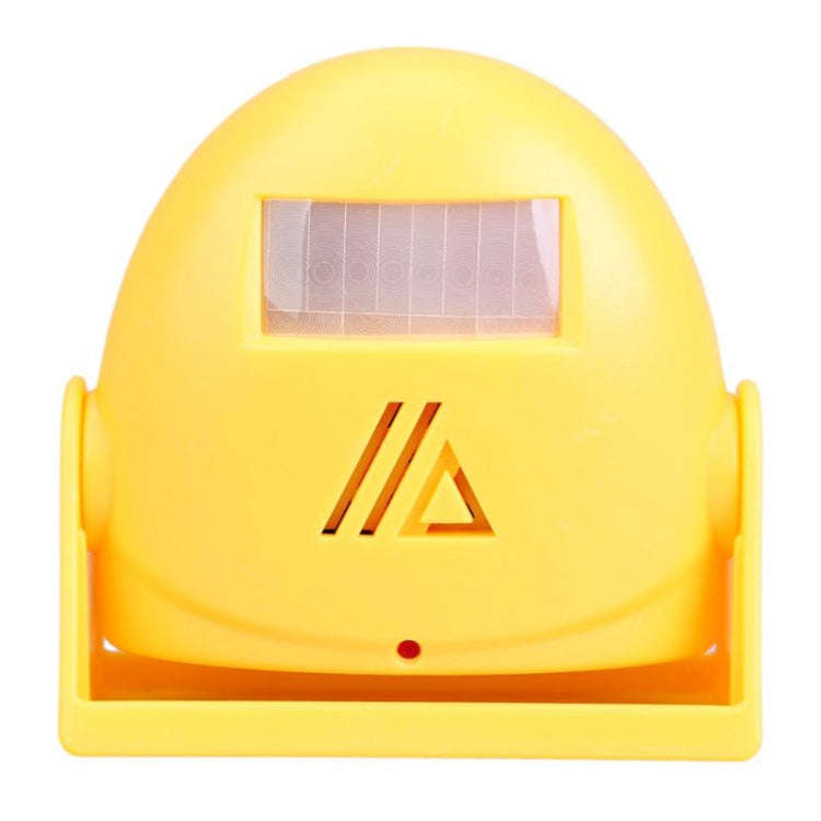Wireless Intelligent Doorbell Infrared Motion Sensor Voice Prompter Warning Door Bell Alarm(Yellow)