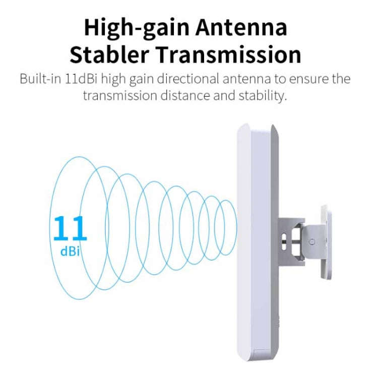 COMFAST CF-E120A 5.8G Outdoor Wireless High-Power Monitoring CPE Bridge, Specification:US Plug