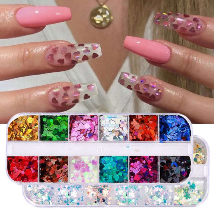 2 PCS Nail Art Butterfly Laser Symphony Sequins, Specification:19