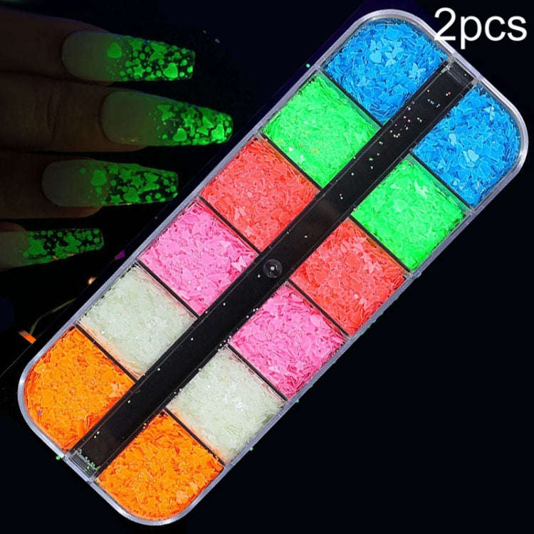 2 PCS Nail Art Butterfly Laser Symphony Sequins, Specification:24