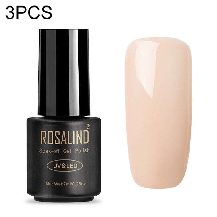 3 PCS Semi Permanent Soak Off Salon UV Nail Gel Polish Nail Art Lacquer Top Base Coat(01)
