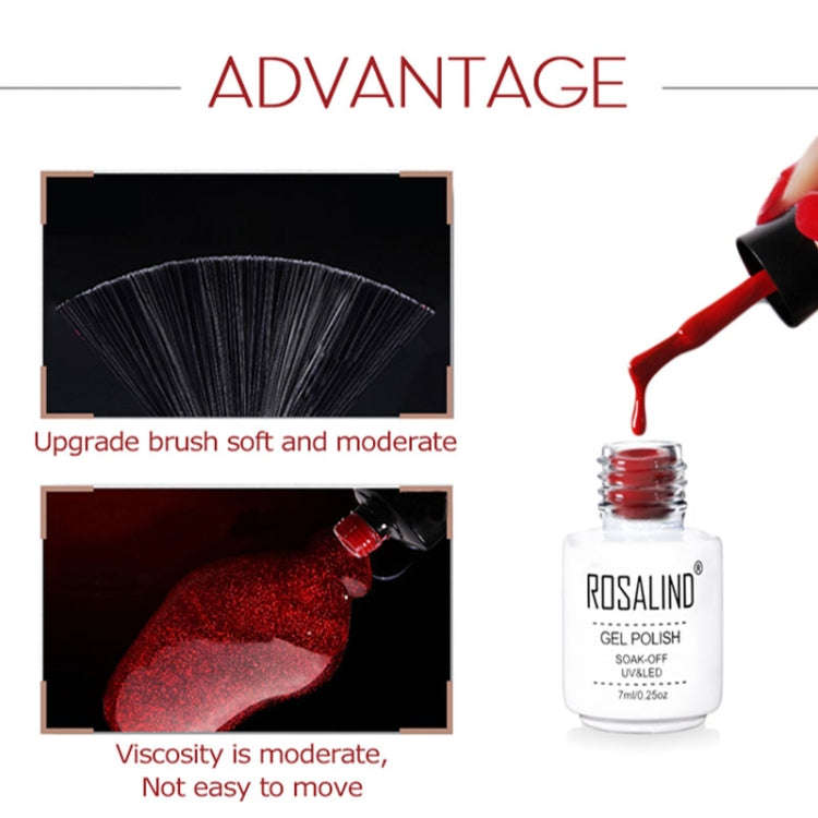 ROSALIND Gel Polish Set UV Semi Permanent Primer Top Coat Poly Gel Varnish Nail Art Manicure Gel,...