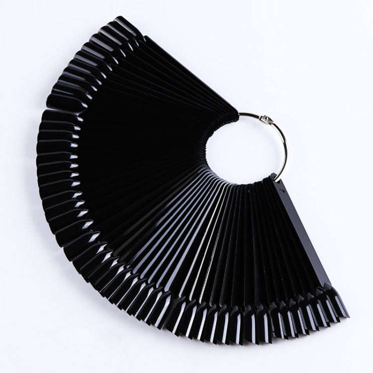 3 Set Fan-shaped Nail Mold Swatch Nail Polish Color Card Nail Art Display BoardWith circle - B...