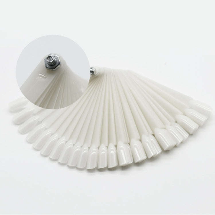 3 Set Fan-shaped Nail Mold Swatch Nail Polish Color Card Nail Art Display BoardWith nails - tr...