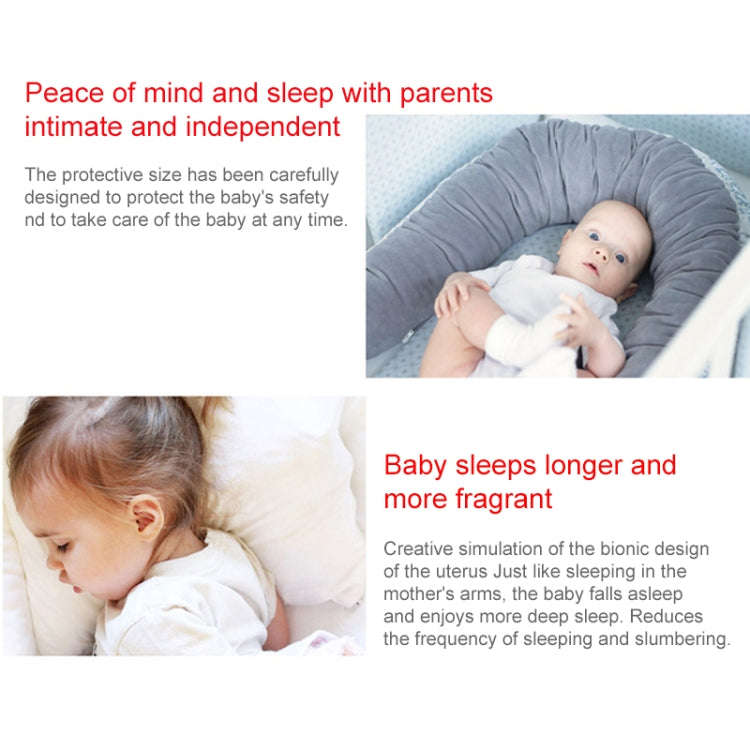 Baby Nest Bed Crib Portable Removable and Washable Crib Travel Bed Cotton Cradle for Children Inf...