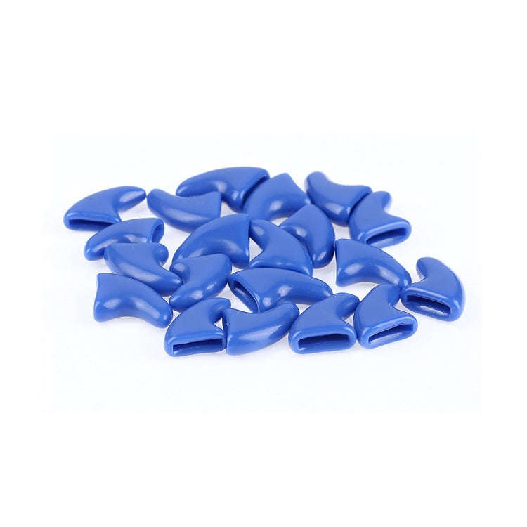 20 PCS Silicone Soft Cat Nail Caps / Cat Paw Claw / Pet Nail Protector/Cat Nail Cover, Size:S(Blue)