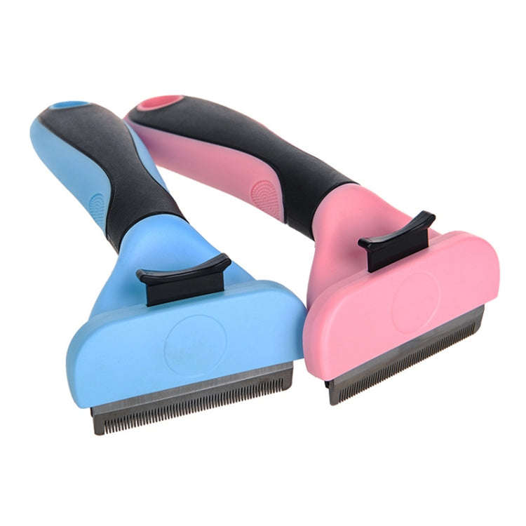 Pet Comb Stainless Steel Double-Sided Open Knot Clean Beauty Hair Removal Comb, Size:Small(Red)