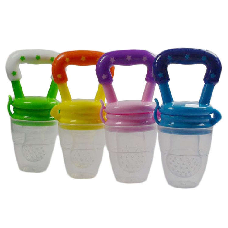 3 PCS Portable Baby Infant Food Nipple Feeder Silicone Pacifier Silicone Baby Soother, Random Col...