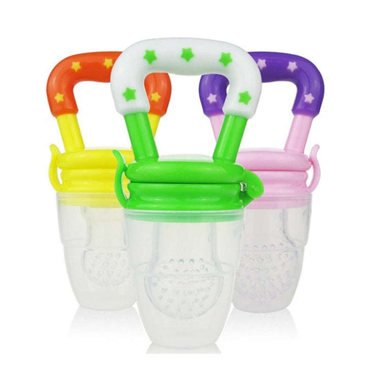 3 PCS Portable Baby Infant Food Nipple Feeder Silicone Pacifier Silicone Baby Soother, Random Col...