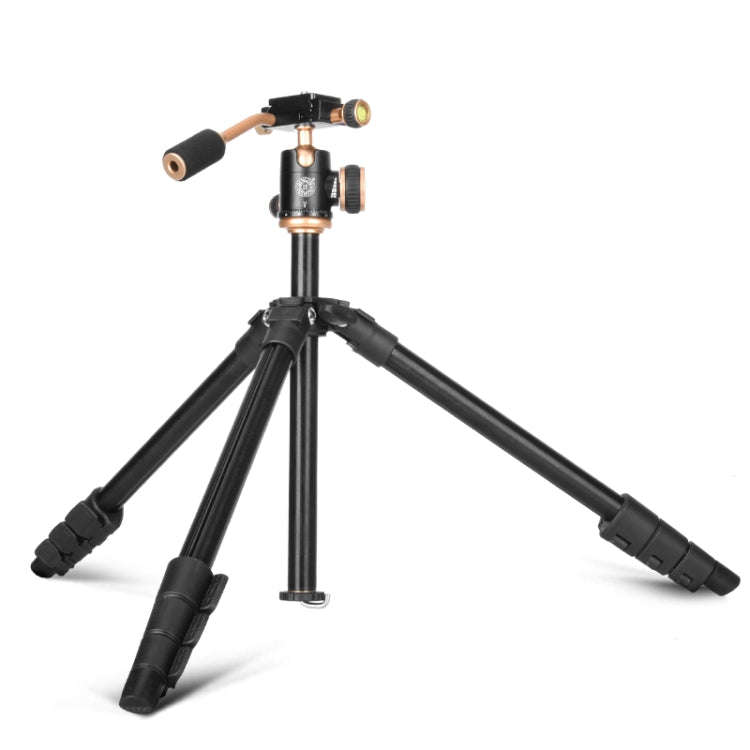 Q160s 4-Section Folding Legs Live Broadcast Aluminum Alloy Tripod Mount with Damping Tripod Ball-...