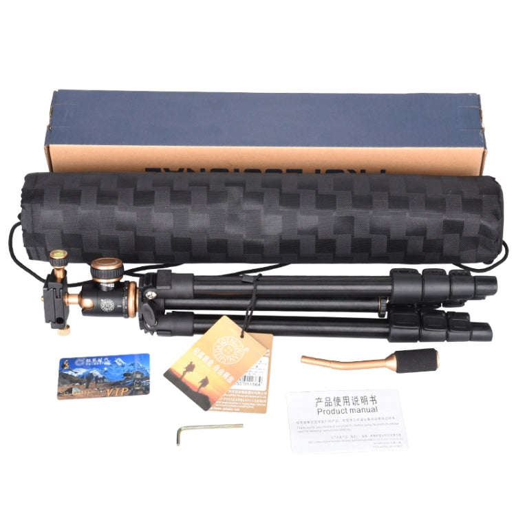 Q160s 4-Section Folding Legs Live Broadcast Aluminum Alloy Tripod Mount with Damping Tripod Ball-...