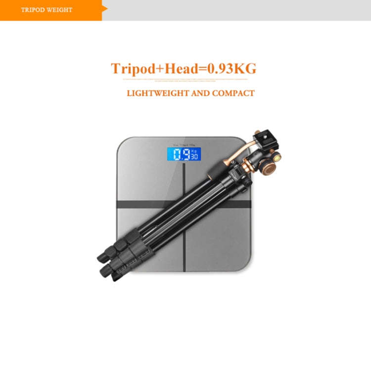 Q160s 4-Section Folding Legs Live Broadcast Aluminum Alloy Tripod Mount with Damping Tripod Ball-...