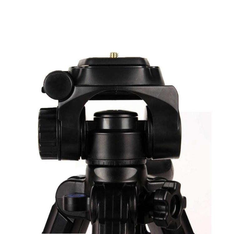 Q111 4-Section Folding Legs Live Broadcast Aluminum Alloy Tripod Mount with Three-dimensional Dam...