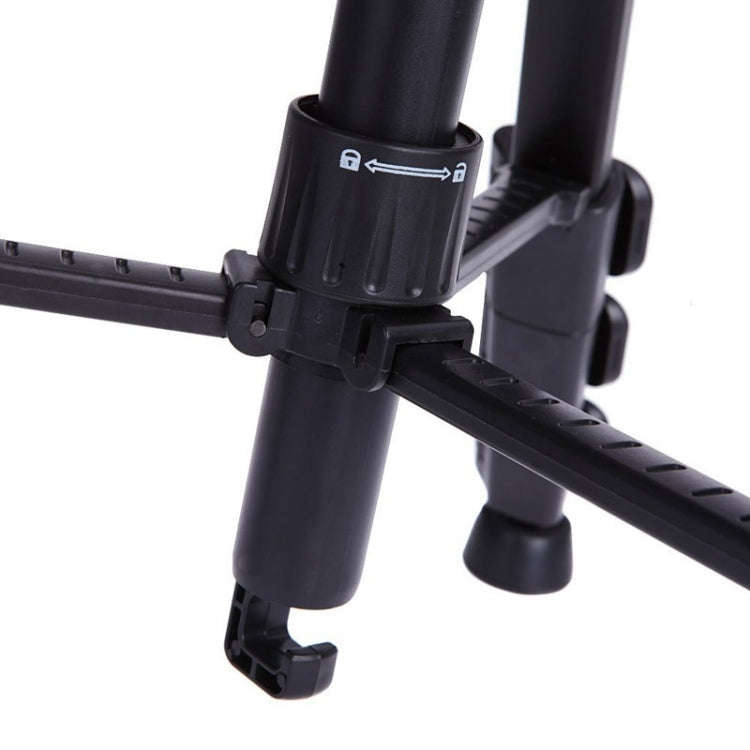 Q111 4-Section Folding Legs Live Broadcast Aluminum Alloy Tripod Mount with Three-dimensional Dam...
