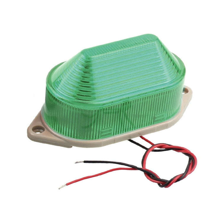 DC12V Led Mini Strobe Signal Warning Light Silent Warning Light(Green)