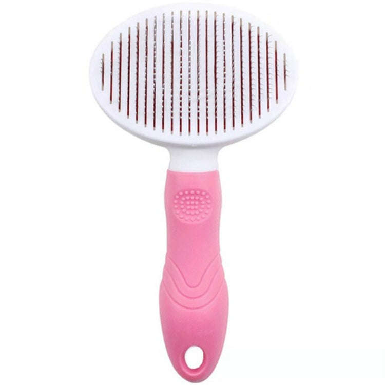 Pet Cat and Dog Hair Removal Beauty Modeling Comb Automatic Hair Loss Self-cleaning Needle Comb(P...