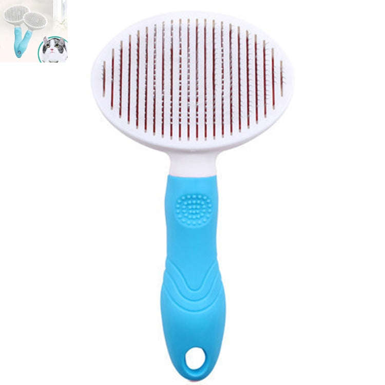Pet Cat and Dog Hair Removal Beauty Modeling Comb Automatic Hair Loss Self-cleaning Needle Comb(G...