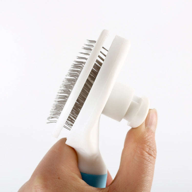 Pet Cat and Dog Hair Removal Beauty Modeling Comb Automatic Hair Loss Self-cleaning Needle Comb(G...
