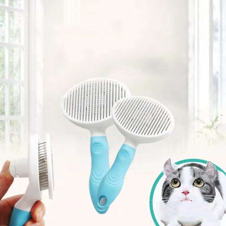 Pet Cat and Dog Hair Removal Beauty Modeling Comb Automatic Hair Loss Self-cleaning Needle Comb(G...