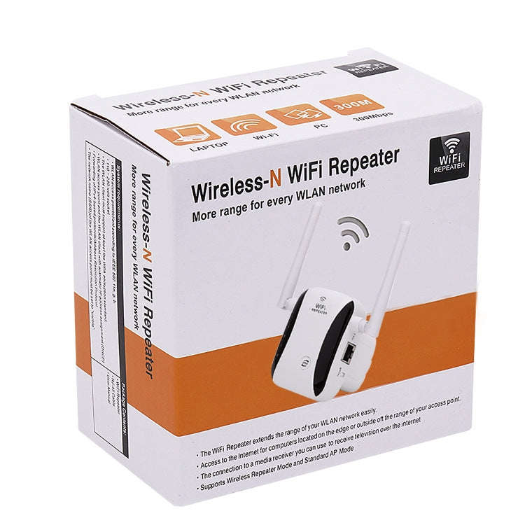 KP300T 300Mbps Home Mini Repeater WiFi Signal Amplifier Wireless Network Router, Plug Type:AU Plug
