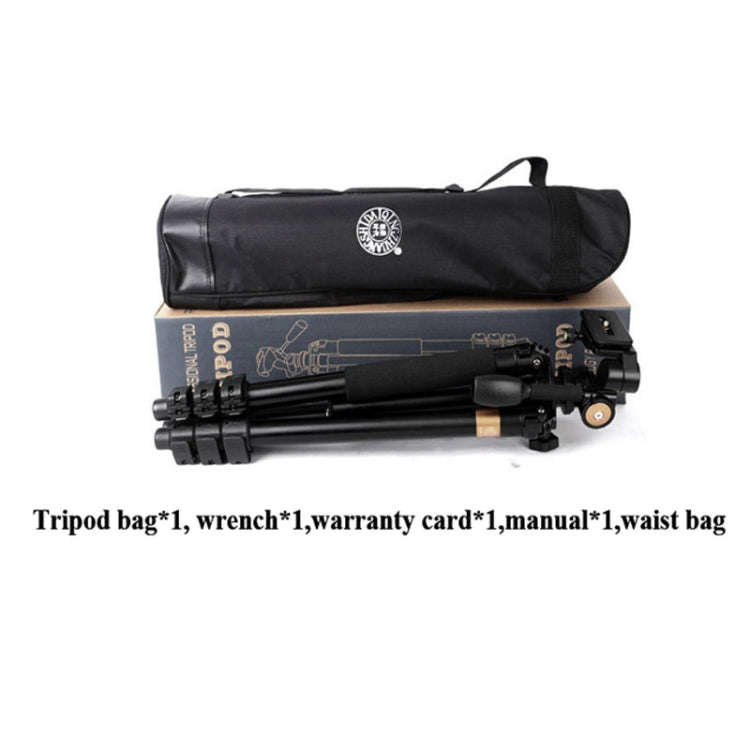 Q620 4-Section Folding Legs Heavy Duty Aluminum Alloy Tripod With Three-Dimensional Damping Tripo...