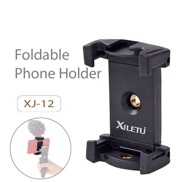 Xiletu Xj-12 Live Broadcast Bracket Fixing Clip Tripod Mount Phone Clamp with 1/4 inch Screw Hole...