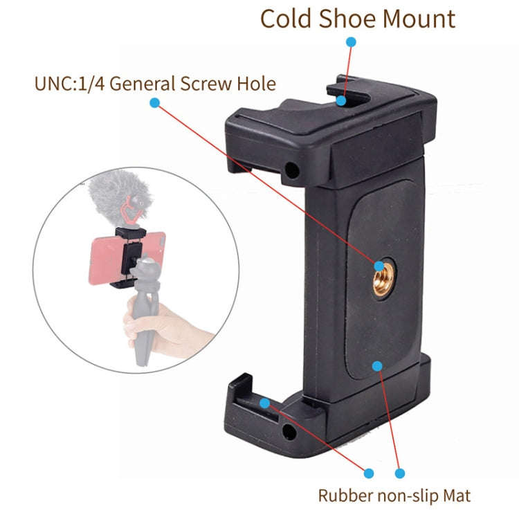 Xiletu Xj-12 Live Broadcast Bracket Fixing Clip Tripod Mount Phone Clamp with 1/4 inch Screw Hole...