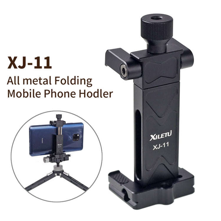 Xiletu Xj-12 Live Broadcast Bracket Fixing Clip Tripod Mount Phone Clamp with 1/4 inch Screw Hole...