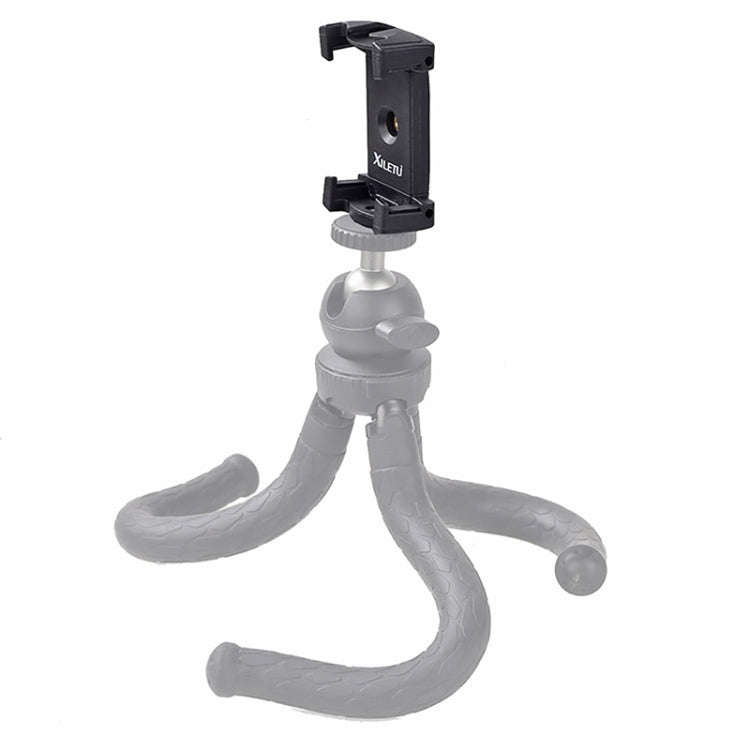 Xiletu Xj-12 Live Broadcast Bracket Fixing Clip Tripod Mount Phone Clamp with 1/4 inch Screw Hole...