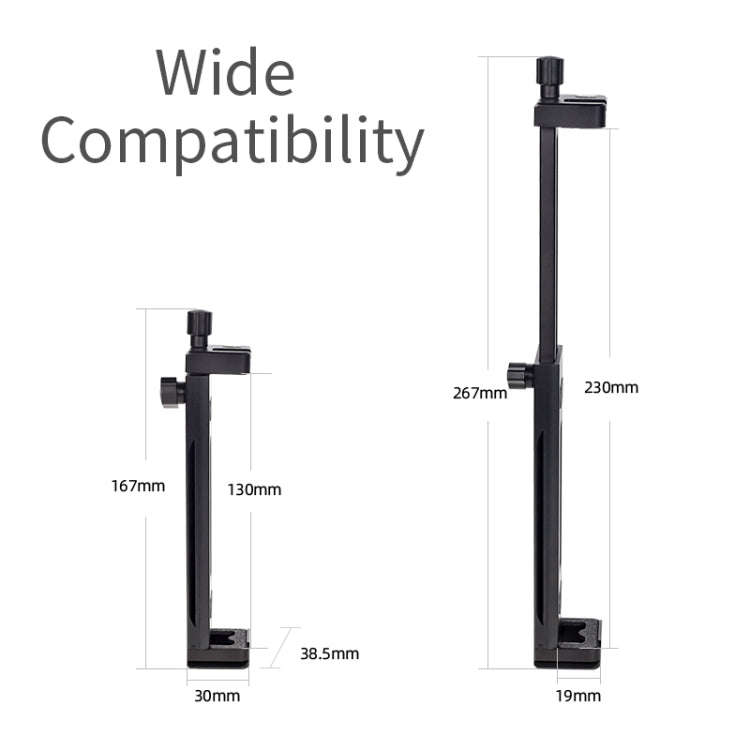 Xiletu Xj15 Live Broadcast Desktop Full Metal Tripod Mount Tablet Pc Phone Clamp With 1/4 Inch Sc...