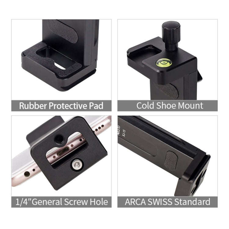 Xiletu Xj15 Live Broadcast Desktop Full Metal Tripod Mount Tablet Pc Phone Clamp With 1/4 Inch Sc...