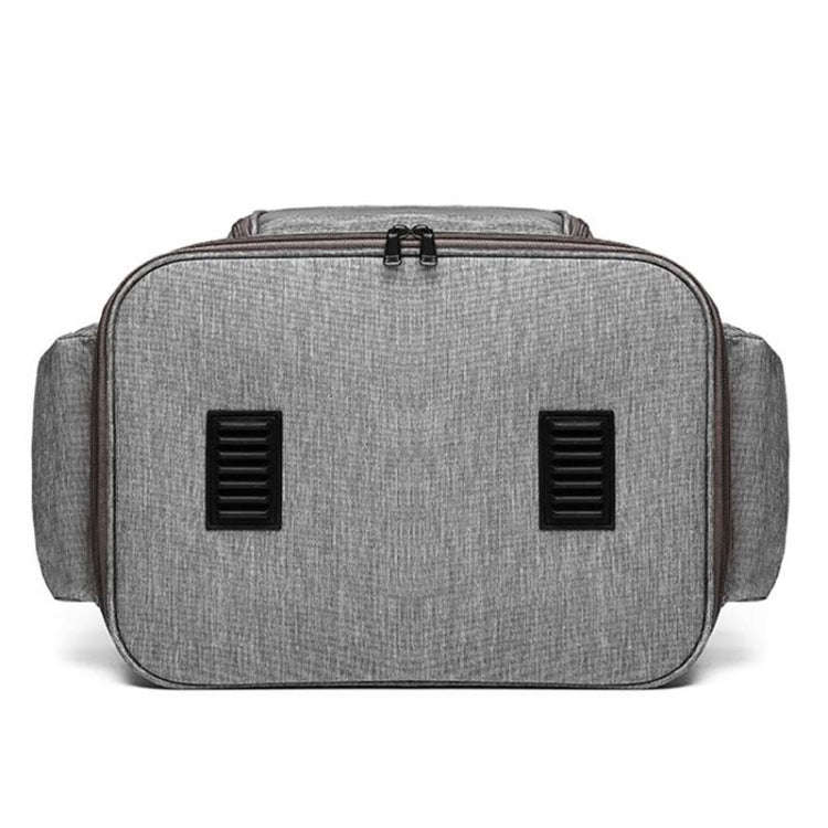 Portable Pet Bag for Outing Cats and Dogs Collapsible Pet Shoulder Bag Pet Backpack(Light Gray)