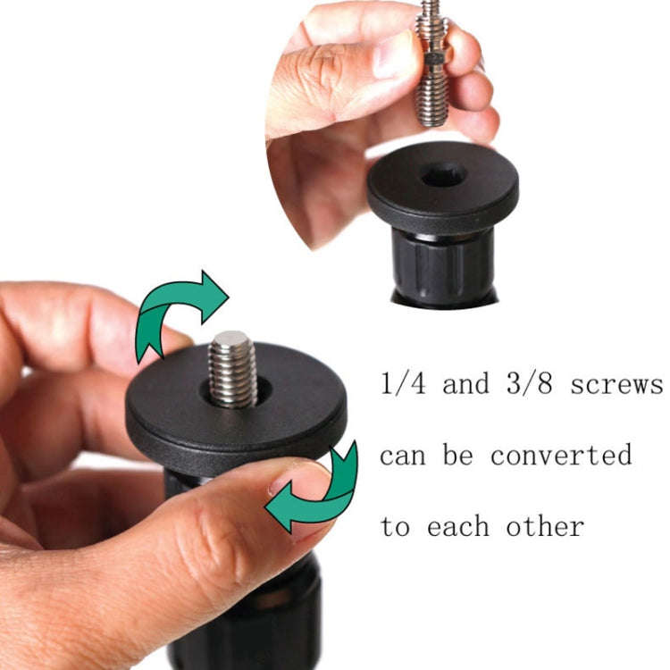Xiletu XM263A Aluminum Metal Handheld Adjustable Tripod Mount Monopod Extension Rod