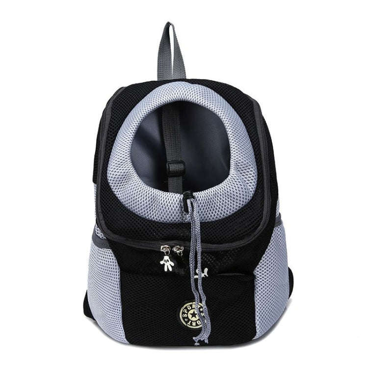 Outdoor Pet Dog Carrier Bag Front Bag Double Shoulder Portable Travel Backpack Mesh Backpack Head...