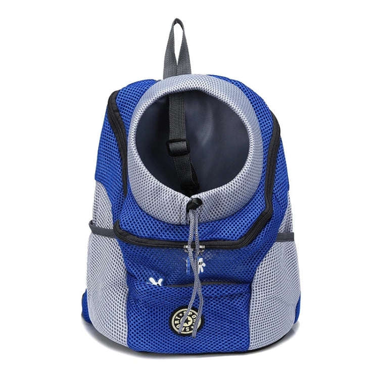 Outdoor Pet Dog Carrier Bag Front Bag Double Shoulder Portable Travel Backpack Mesh Backpack Head...